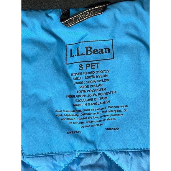 LL Bean Women's Rugged Ridge Parka in Blue Jay Crisp Lapis Size Small Petite - Picture 7 of 13